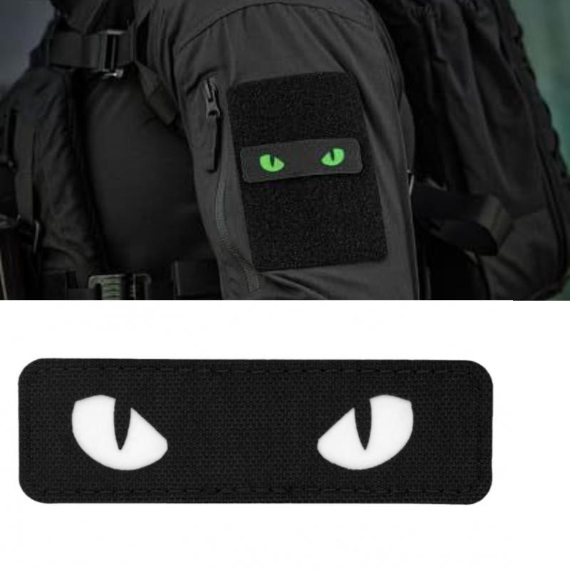 Rucksack Military Style - Patch Ricamate Militari con Occhi di