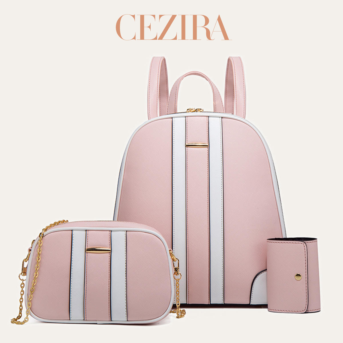 Set Zaino CR Fashion a Righe P - Fashion Backpack Women recensione e prezzo