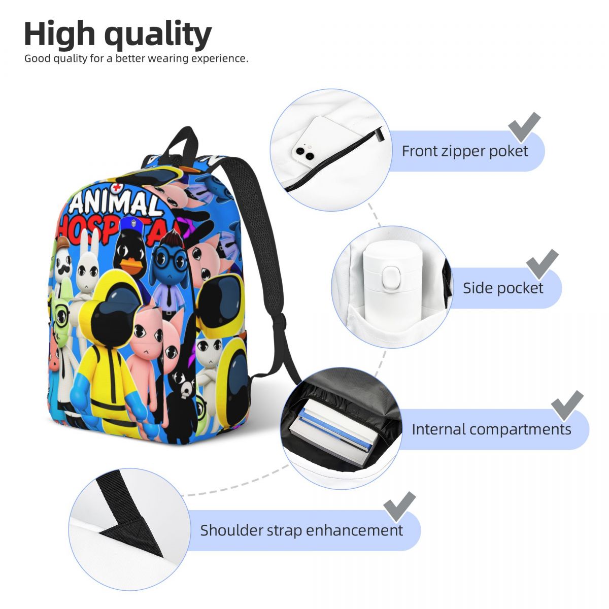 2026 Zaino con Motivo Animali  - School Backpack Teen recensione e prezzo