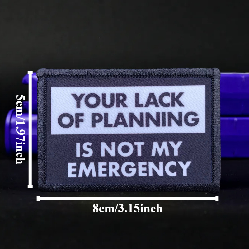 Not My Emergency Funny Patch G - Rucksack Military Style recensione e prezzo